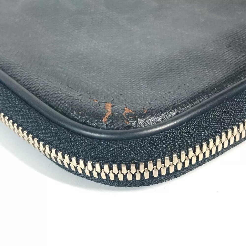 Dior logo Trotter clutch bag bag Pouch PVC Blac - Picture 13 of 15